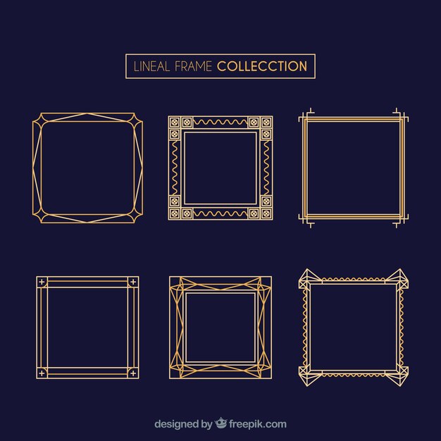 Colección de marcos lineales