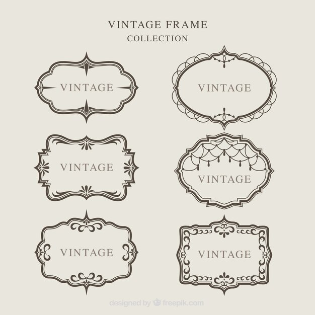 Colección de marcos vintage