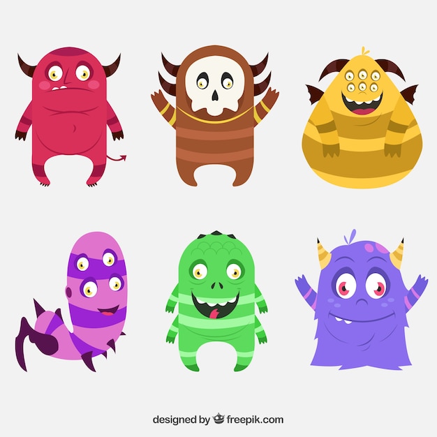 Colección monstruos divertidos