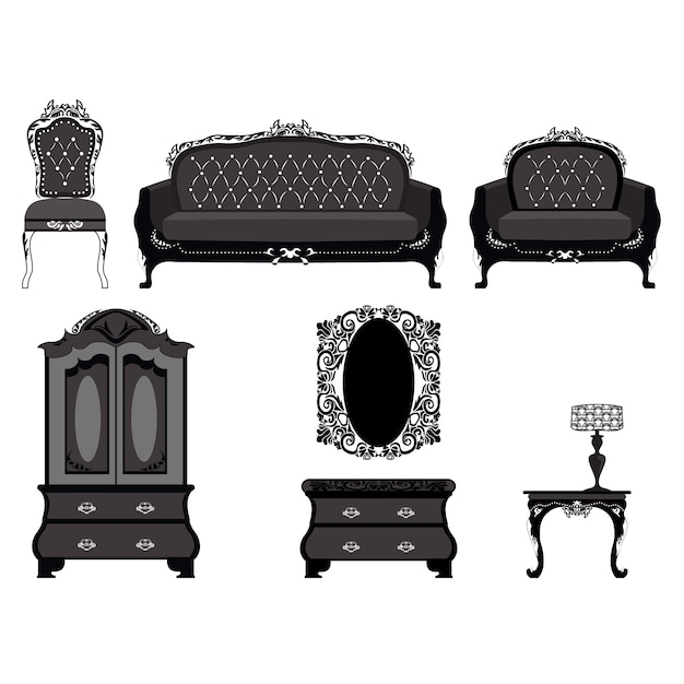 Colección de muebles vintage