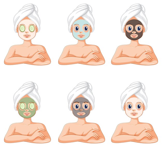 Colección de Mujeres Relajantes con Tratamiento de Mascarilla Facial