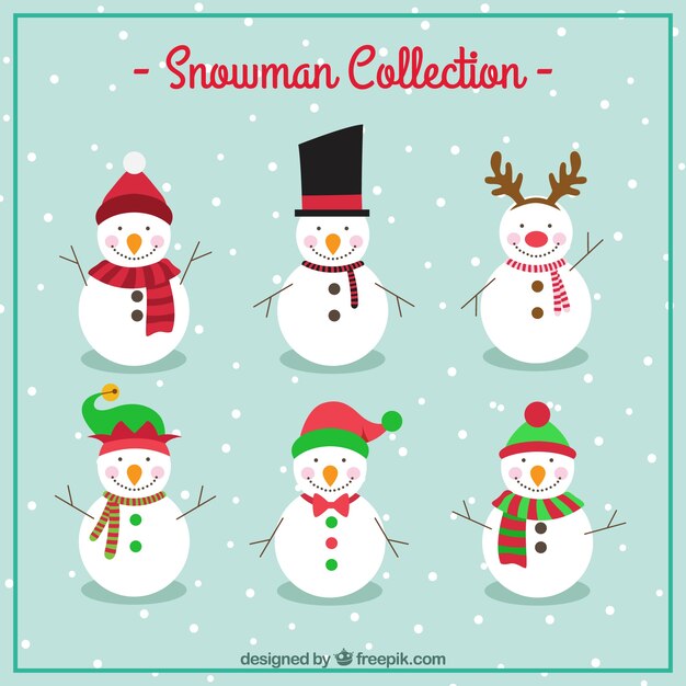 Colección de muñeco de nieve