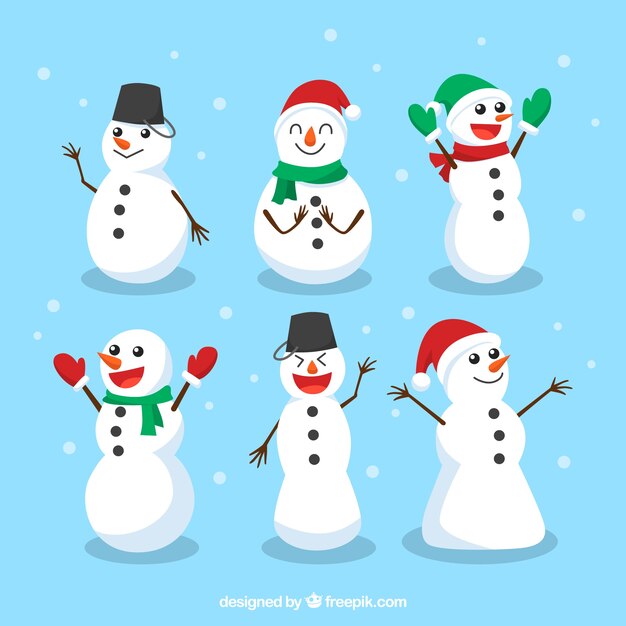 colección de muñeco de nieve