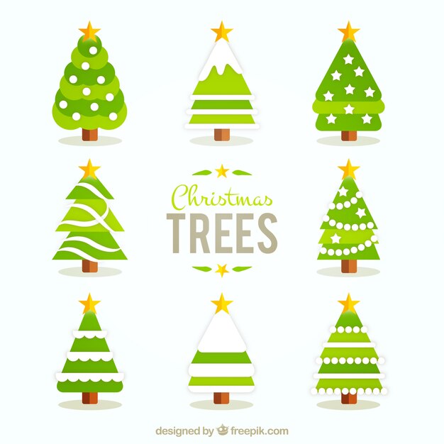 Colección de la Navidad árbol decorado