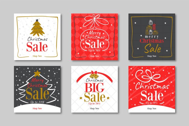 Colección de navidad venta instagram post
