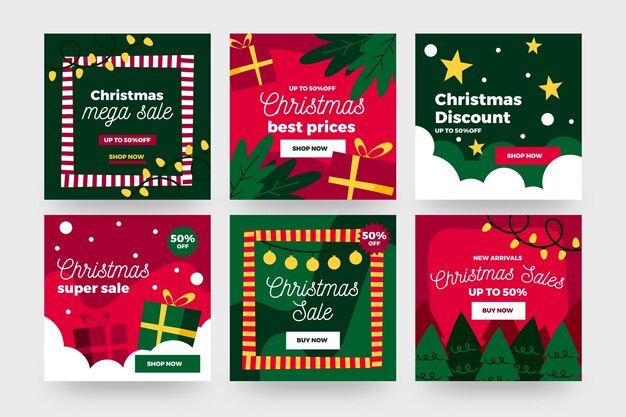 Colección de navidad venta instagram post