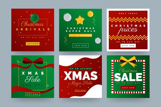 Colección de navidad venta instagram post