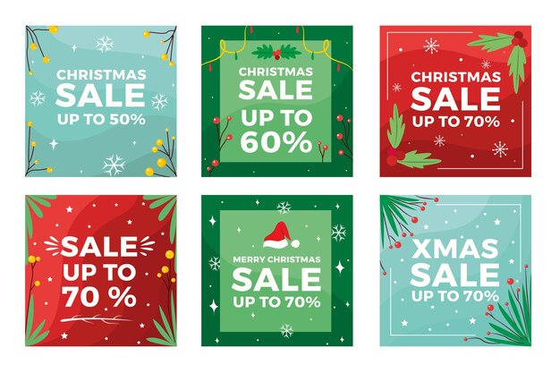 Colección de navidad venta instagram post
