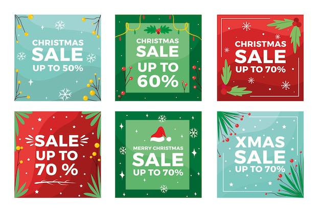 Colección de navidad venta instagram post