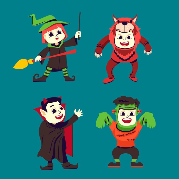 Colección de niños de Halloween