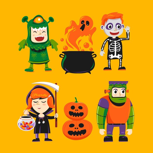 Colección de niños de Halloween