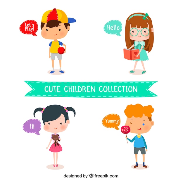 Colección de niños lindos