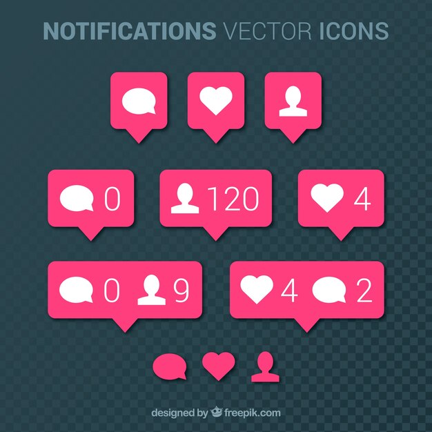 Colección de notificaciones de Instagram