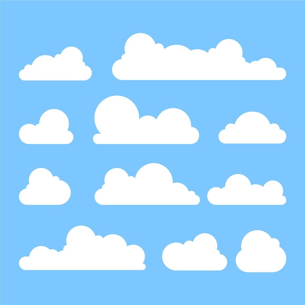 Colección nubes planas