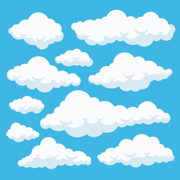 Colección nubes planas