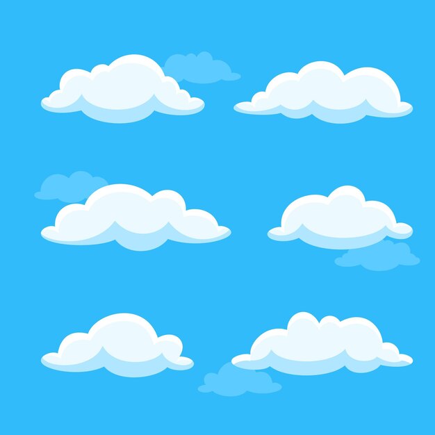 Colección nubes planas