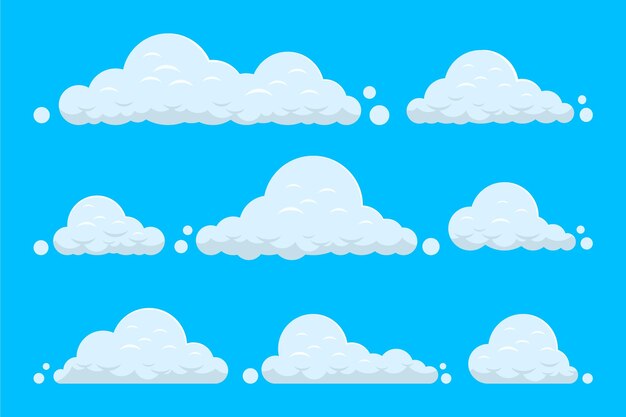 Colección nubes planas
