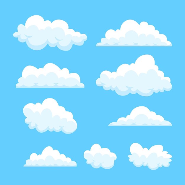 Colección nubes planas