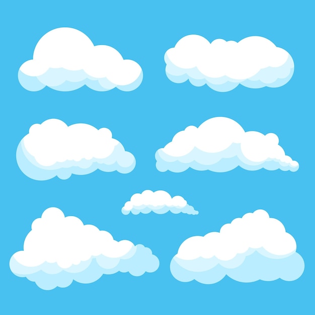 Colección nubes planas