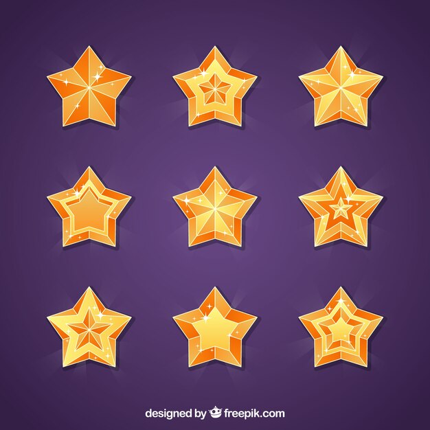 Colección de nueve estrellas
