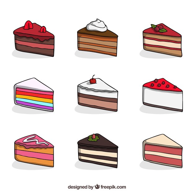 Colección de nueve tartas