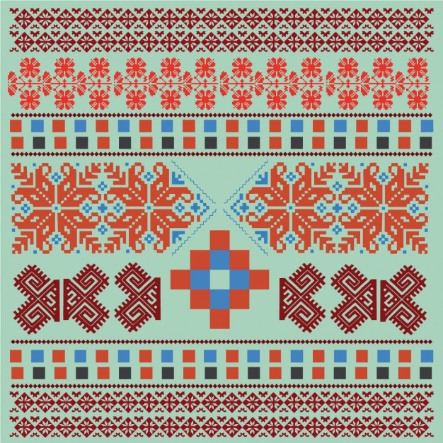 Colección de ornamentos de tela