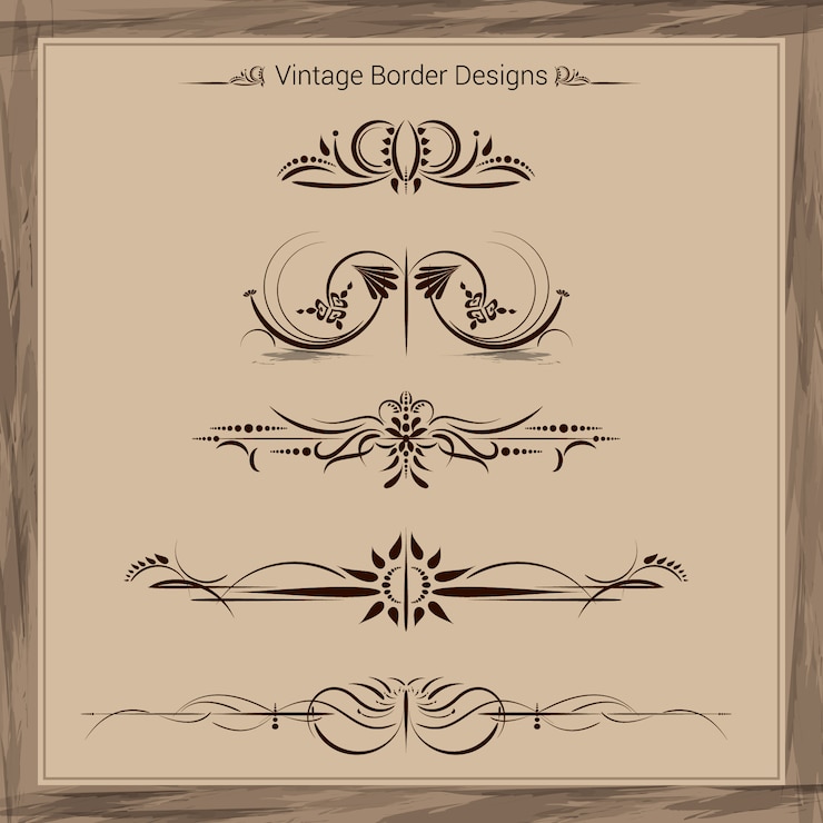 Vector gratuito colección de ornamentos vintage