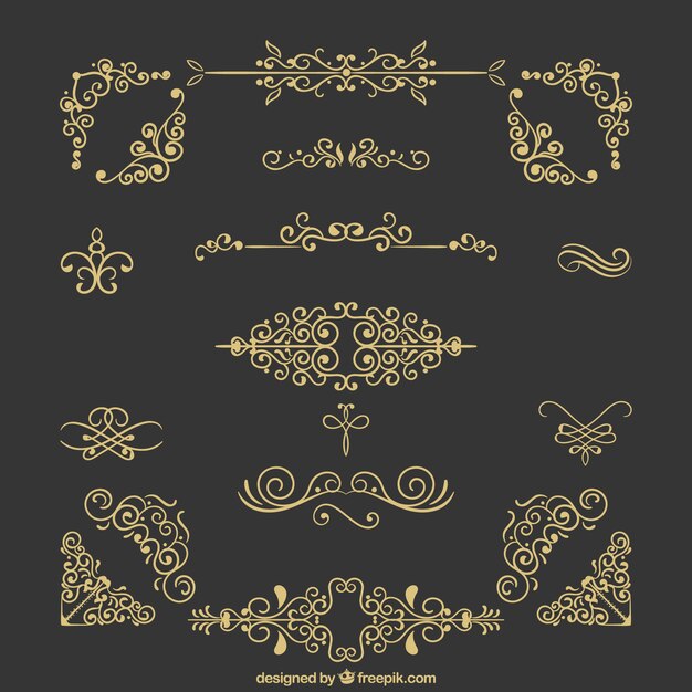 Colección de ornamentos vintage