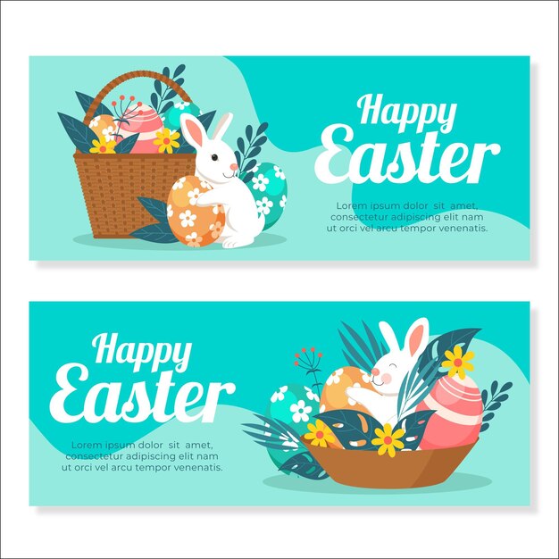 Colección de pancartas de Pascua