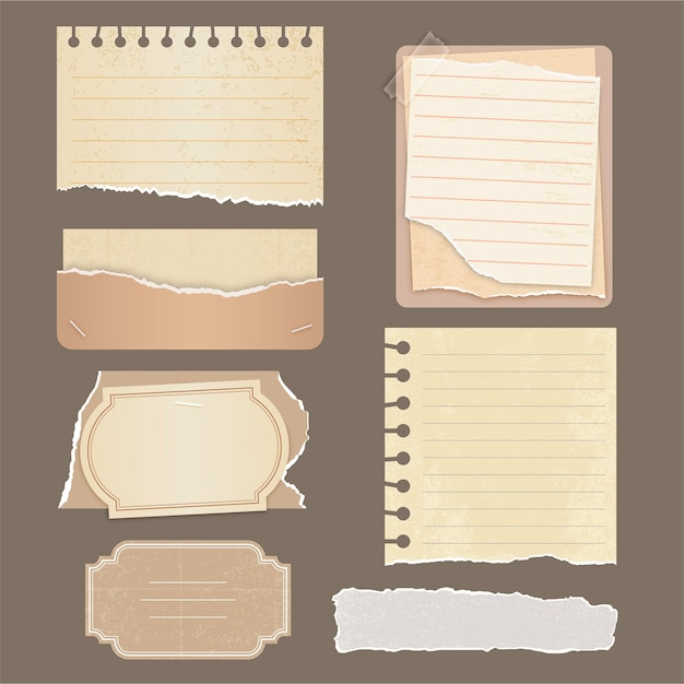 Colección de papel scrapbook vintage