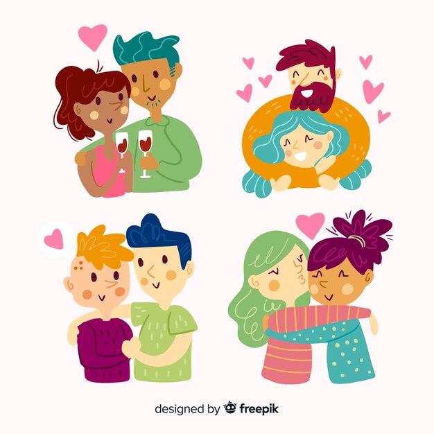 Colección parejas actividades día de san valentín