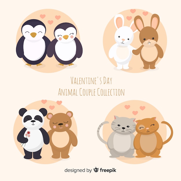 Colección parejas de animales monassan valentín