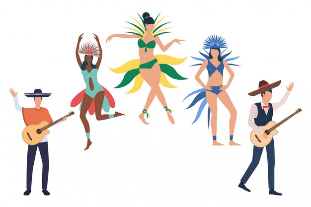 Colección de los participantes del festival de Río de Janeiro.