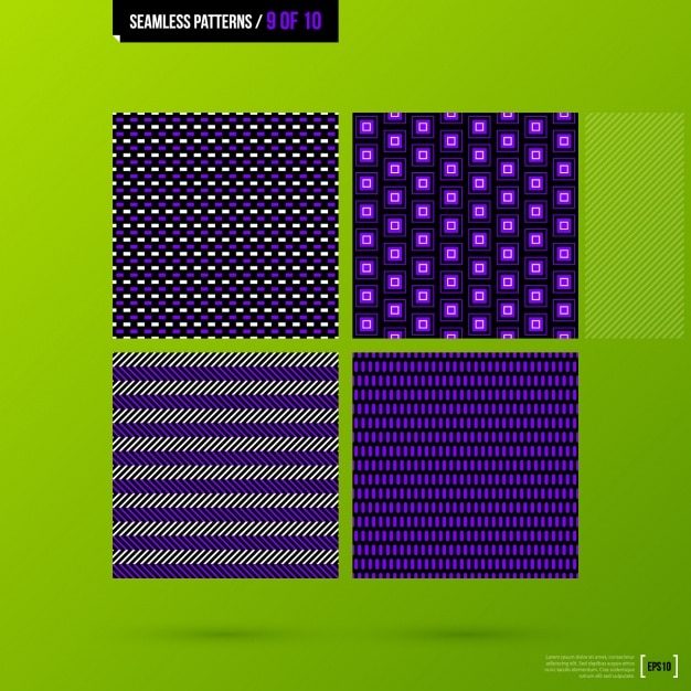 Colección de patrones abstractos