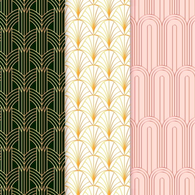 Colección de patrones art deco