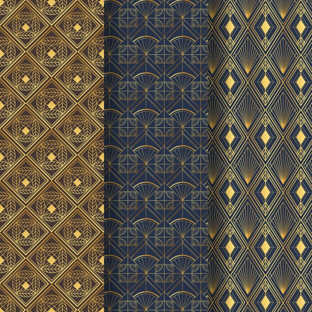 Colección de patrones art deco