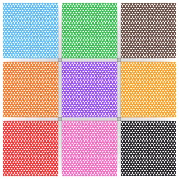 Colección de patrones coloridos
