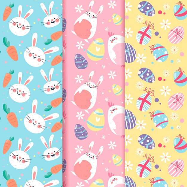 Colección de patrones del día de Pascua