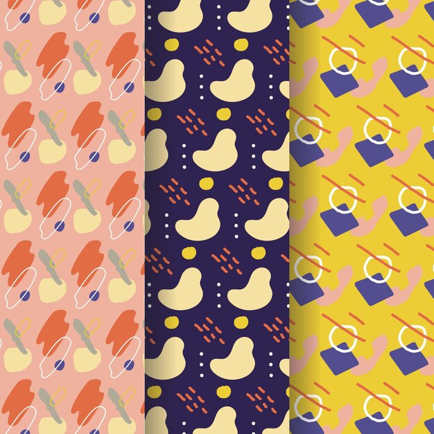 Colección de patrones de diseño abstracto