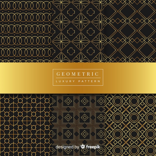 Colección de patrones geométricos de lujo