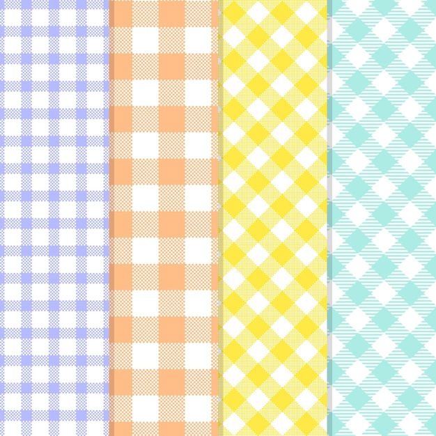 Colección de patrones de guinga pastel