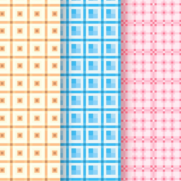 Colección de patrones de guinga pastel