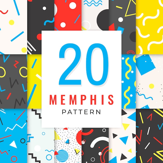 Colección de patrones de memphis