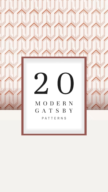 Colección de patrones modernos de Gatsby