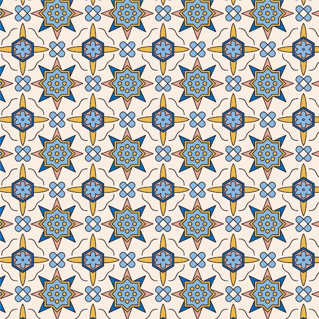Vector gratuito colección de patrones ornamentales árabes