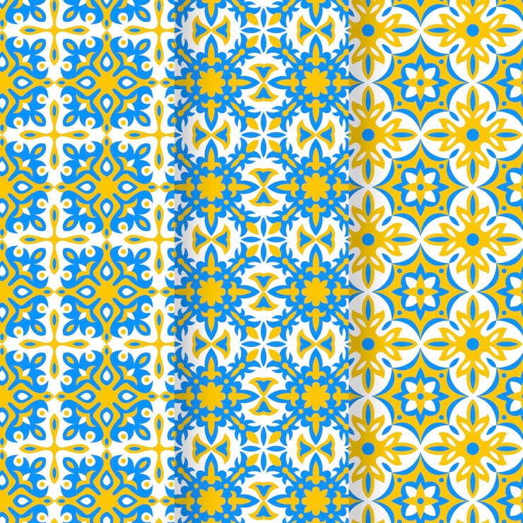 Vector gratuito colección de patrones ornamentales árabes