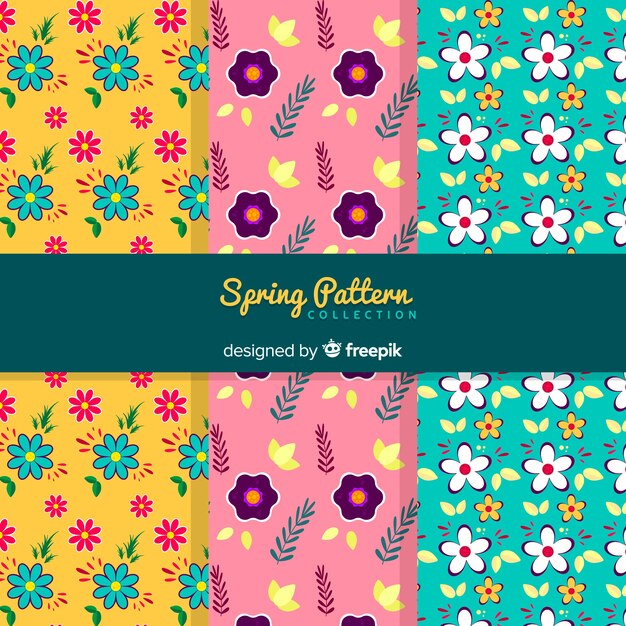 Colección de patrones de primavera