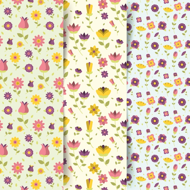 Colección de patrones de primavera