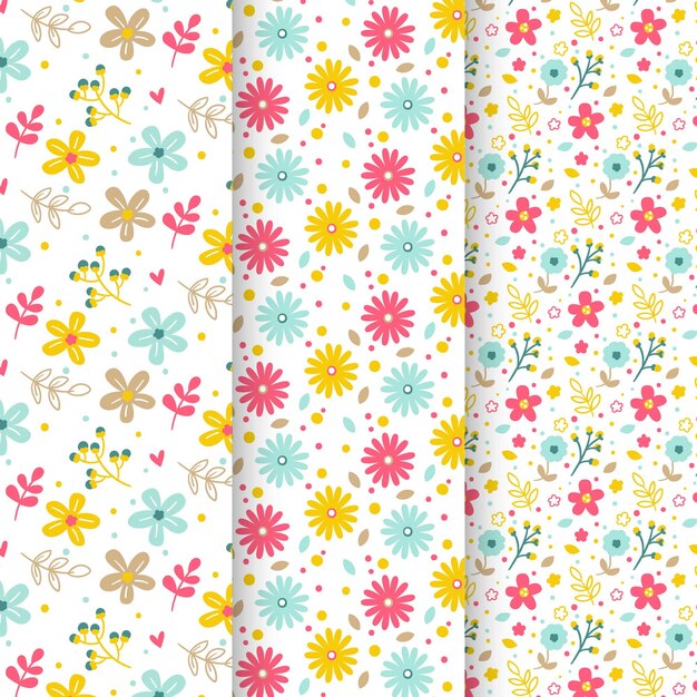 Colección de patrones de primavera