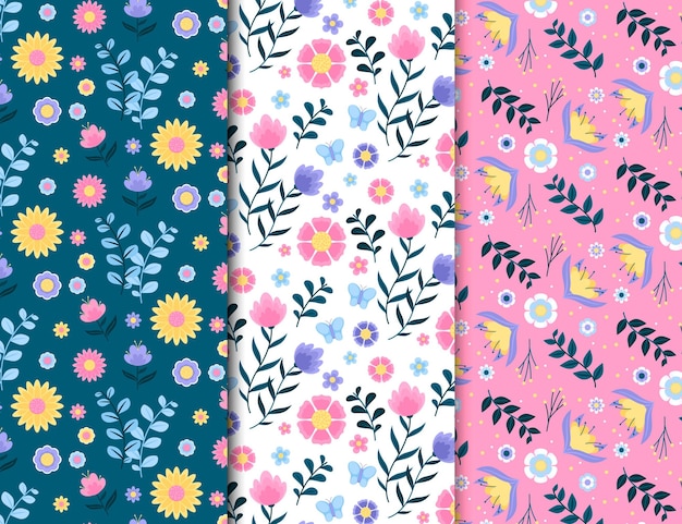 Colección de patrones de primavera